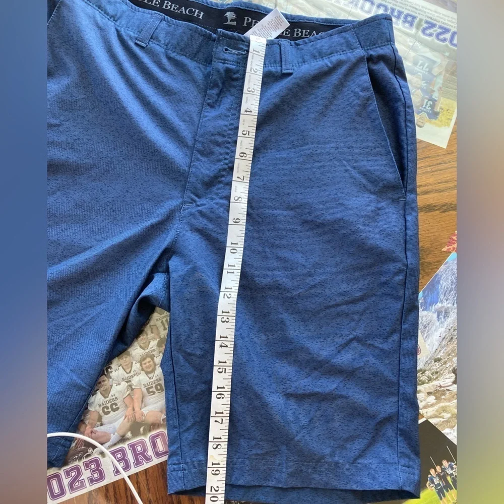 Pebble Beach Blue Lightweight‎ Golf Shorts (Size 34)